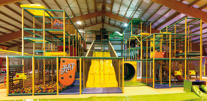Die Spielgeräte im Kinderparadies in Zürich - Trampolino